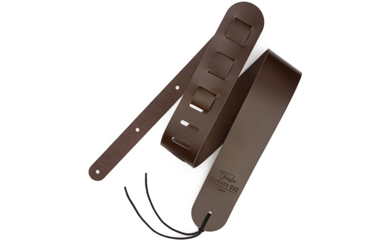 1221 1221-65-1-BRN Ремень для гитары, кожаный, коричневый