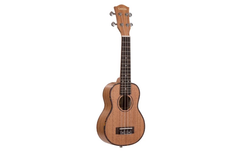 Cascha HH-2026 Mahogany Series Укулеле сопрано, с чехлом, цвет натуральный