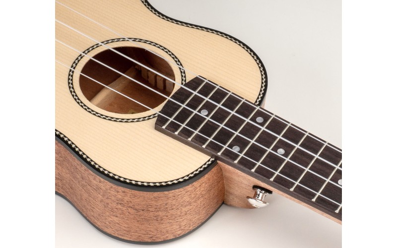 Cascha HH-2148 Spruce Series Укулеле сопрано, с чехлом, цвет натуральный