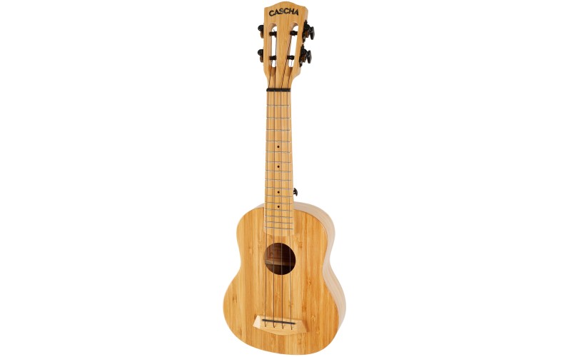 Cascha HH-2312 Bamboo Series Укулеле сопрано, с чехлом, цвет натуральный
