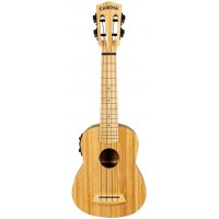Cascha HH-2312E Bamboo Series Укулеле сопрано со звукоснимателем, с чехлом, цвет натуральный