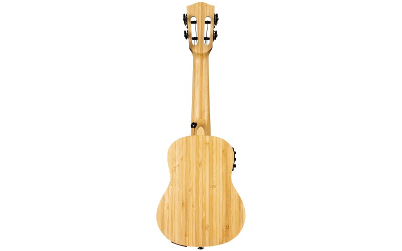 Cascha HH-2312E Bamboo Series Укулеле сопрано со звукоснимателем, с чехлом, цвет натуральный
