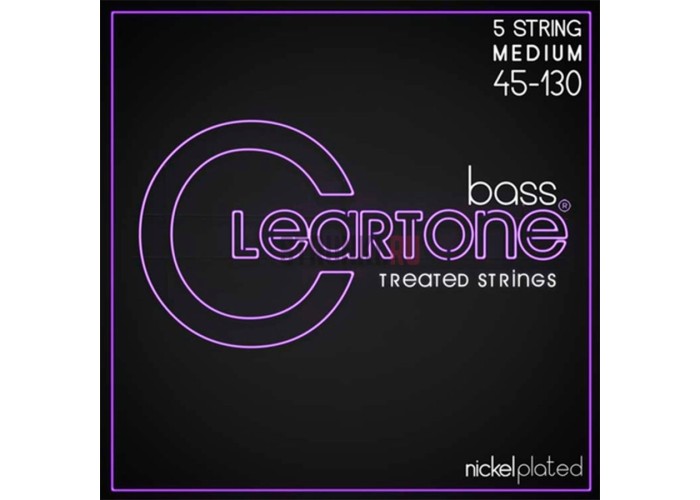 Cleartone 6445-5 Комплект струн для 5-струнной бас-гитары, никелированные, с покрытием, 45-130