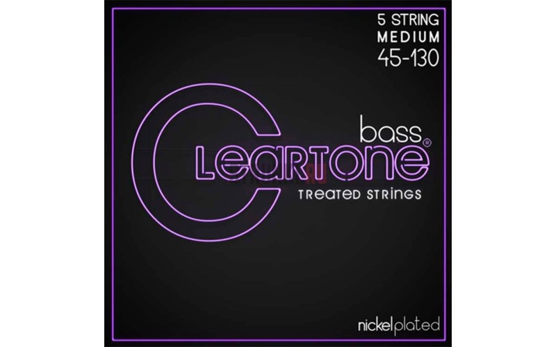 Cleartone 6445-5 Комплект струн для 5-струнной бас-гитары, никелированные, с покрытием, 45-130
