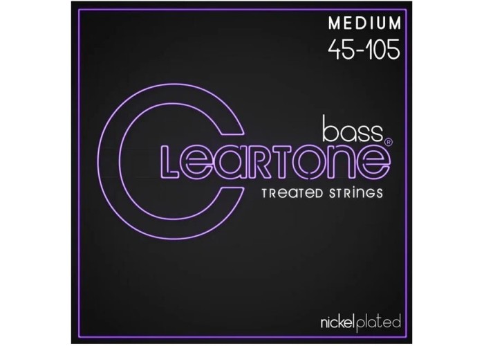 Cleartone 6445 Комплект струн для бас-гитары, никелированные, с покрытием, 45-105