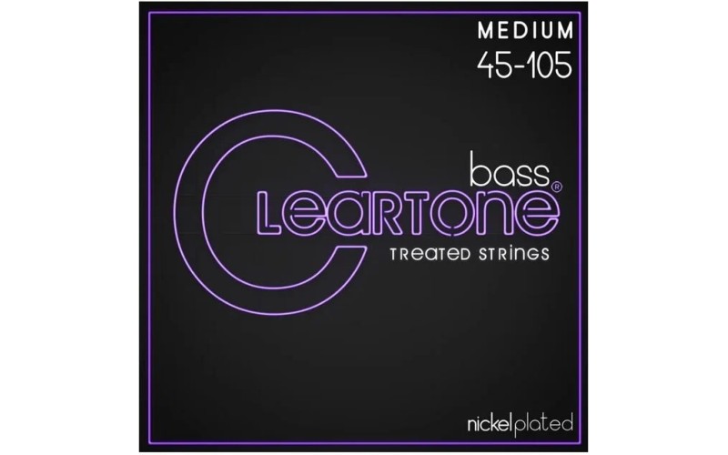 Cleartone 6445 Комплект струн для бас-гитары, никелированные, с покрытием, 45-105