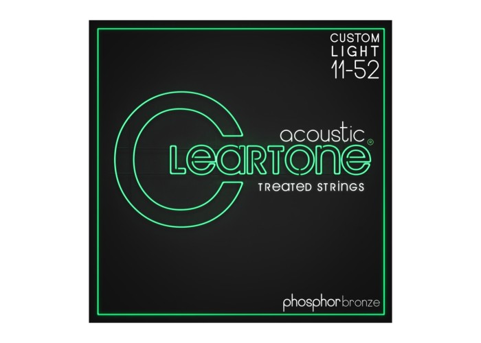 Cleartone 7411 Phosphor Bronze Комплект струн для акустической гитары, ф.бронза, с покрытием, 11-52