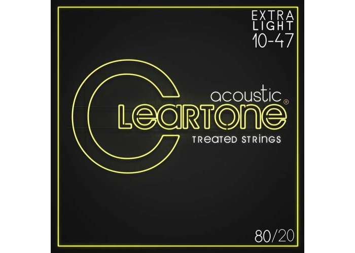Cleartone 7610 80/20 Комплект струн для акустической гитары, бронза 80/20, с покрытием, 10-47