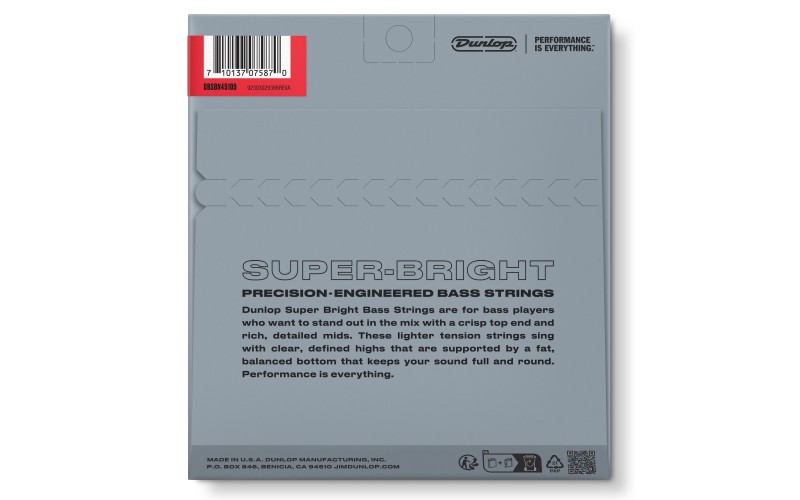 Струны для бас-гитары DUNLOP DBSBN45105