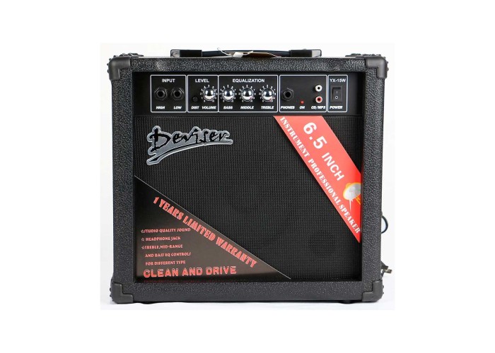 Deviser YX-15W Транзисторный гитарный комбо, 15Вт, 2 канала