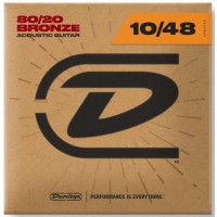 Dunlop DAB1048 струны для акустической гитары Bronze 80/20 Extra Light 10-48
