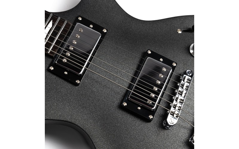 EART EGLP-610 Gunmetal Black электрогитара, цвет серый