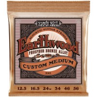 ERNIE BALL 2143 Earthwood Phosphor Bronze Custom Medium 12.5-56 - Струны для акустической гитары