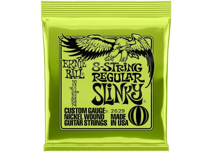 ERNIE BALL 2629 Nickel Wound Slinky Regular 10-74 - Струны для 8 струнной электрогитары
