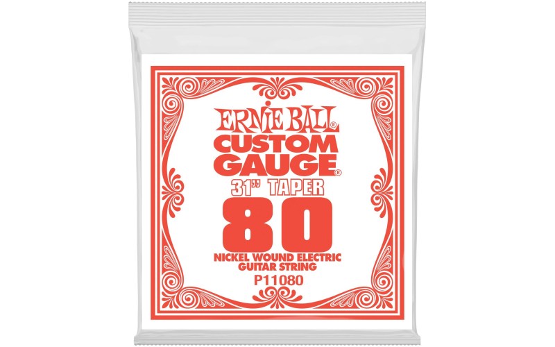 Ernie Ball 11080 струна для электрогитар, никель, калибр .080