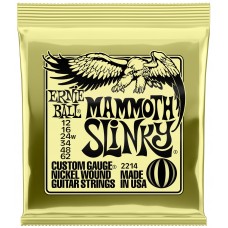 Ernie Ball 2214 струны для эл.гитары Nickel Wound Mammoth (12-16-24w-34-48-62)