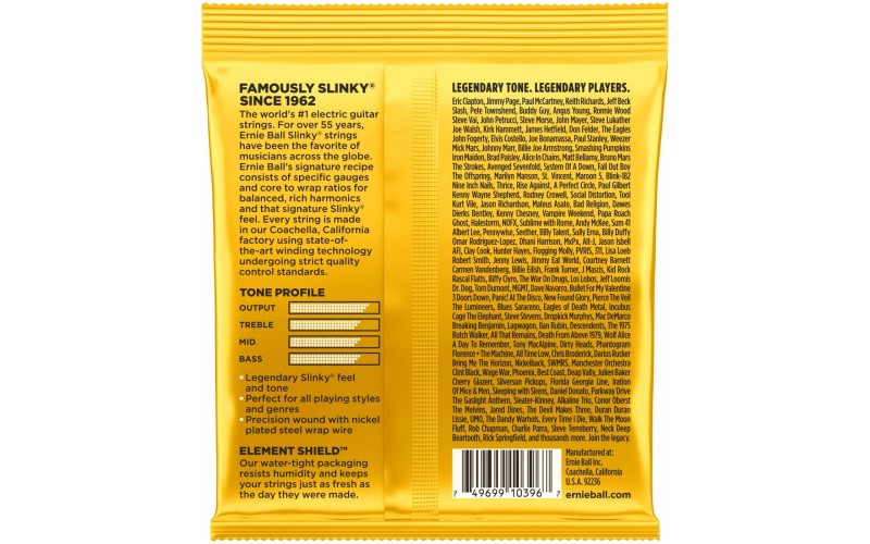 Ernie Ball 2216 струны для эл.гитары Nickel Wound Skinny Top Beefy Bottom Slinky (10-13-17-32-44-54)