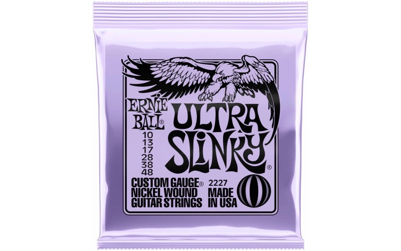 Ernie Ball 2227 струны для электрогитары Nickel Wound Ultra Slinky (10-13-17-28-38-48)