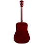 FENDER FA-125 DREADNOUGHT WALNUT акустическая гитара, цвет натуральный, в комплекте чехол