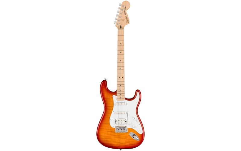 FENDER SQUIER Affinity Stratocaster FMT HSS MN SSB (Sienna Sunburst) электрогитара, цвет санберст
