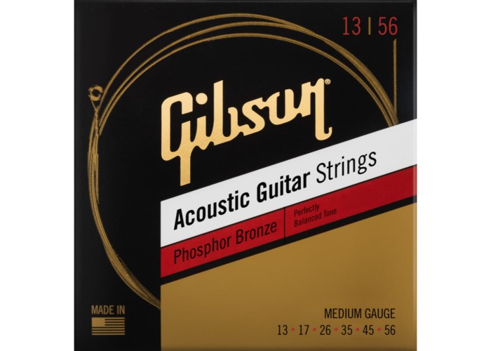 GIBSON Phosphor Bronze Acoustic Guitar Strings Medium струны для акустической гитары