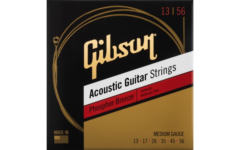 GIBSON Phosphor Bronze Acoustic Guitar Strings Medium струны для акустической гитары
