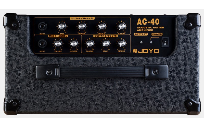 Joyo AC-40 Комбоусилитель для акустической гитары аккумуляторный, 40Вт