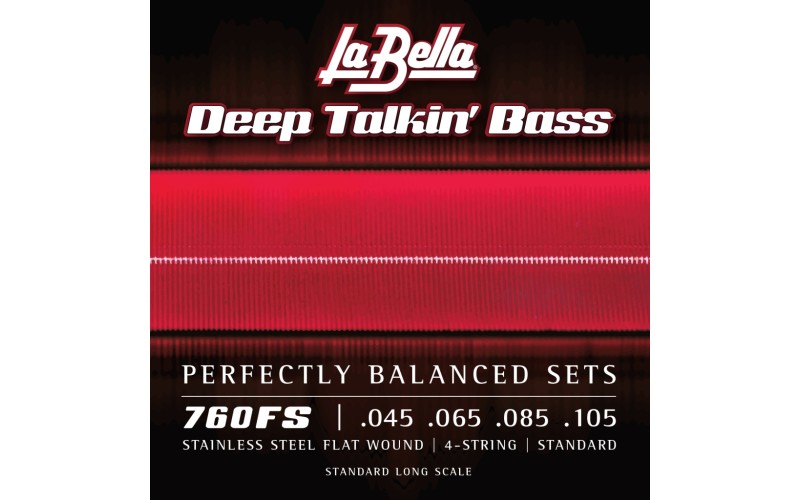 LA BELLA 760FS Комплект струн для 4-струнной бас-гитары 45-105