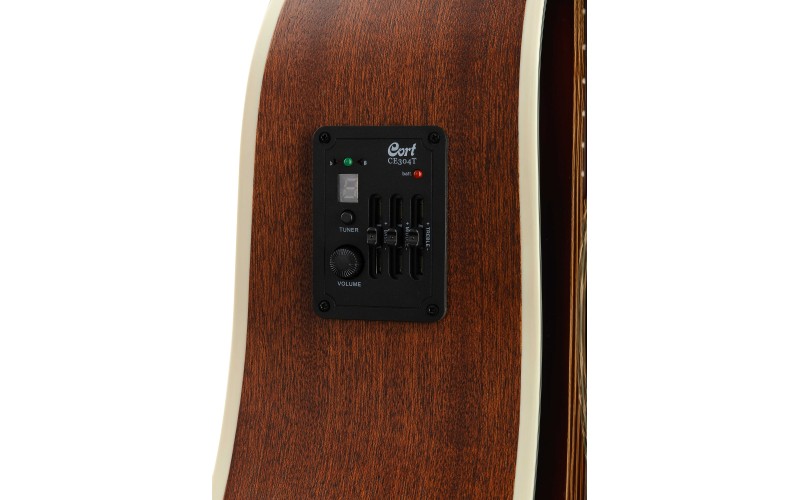 Cort MR500E BR WBAG MR Series Электроакустическая гитара, с вырезом, коричневая, чехол