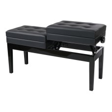 Rin HY-PJ026 Банкетка двойная, черная, искусственная кожа