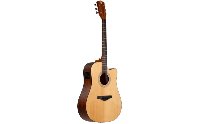 ROCKDALE Aurora D3-E Gloss C NAT электроакустическая гитара дредноут с вырезом