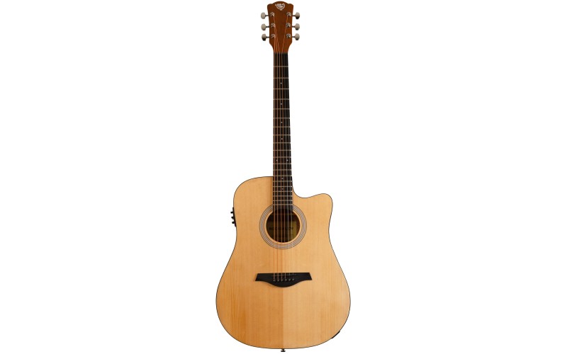 ROCKDALE Aurora D3-E Gloss C NAT электроакустическая гитара дредноут с вырезом