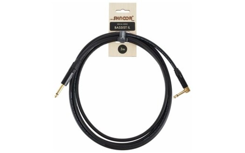 SHNOOR Bassist-IL-3m Кабель инструментальный, 3м, угловой/прямой коннектор