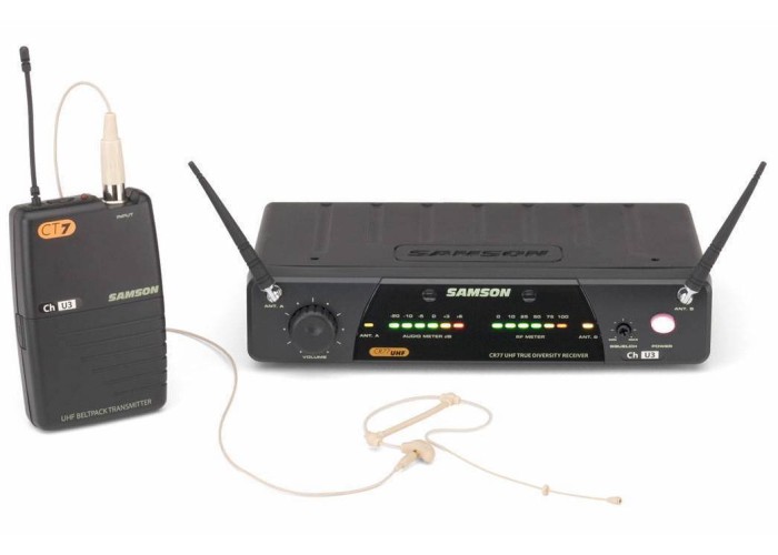 Радиомикрофонная система с головным конденсаторным микрофоном Samson Concert 77 SE10TX