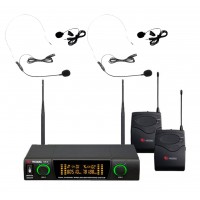 VOLTA US-2H (505.75/622.665) Микрофонная радиосистема с двумя головными микрофонами UHF диапазона