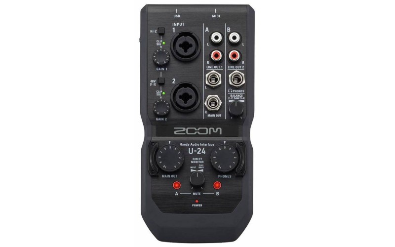 Zoom U-24 ручной аудиоинтерфейс