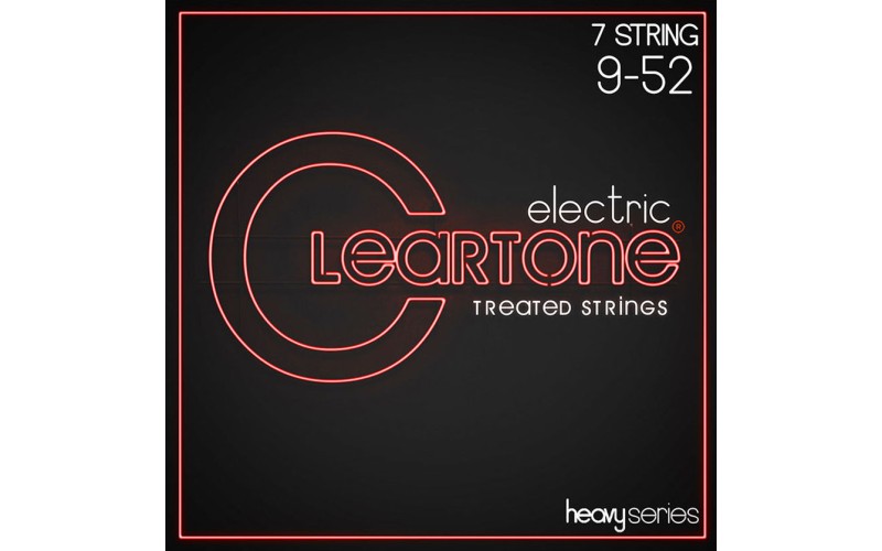 Cleartone 9409-7 Heavy Series Комплект струн для 7-струнной электрогитары, никелированные, 9-52