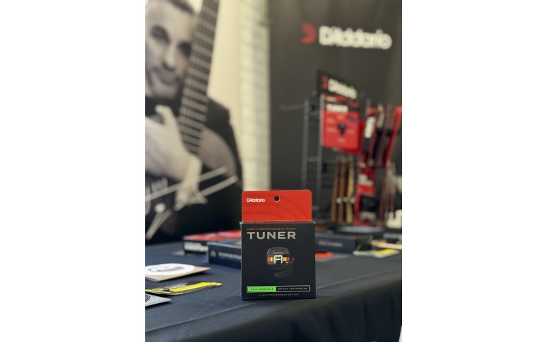 Микро тюнер на прищепке, аккумуляторный D'Addario PW-CT-12RC