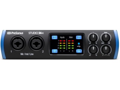 PreSonus Studio 26c – портативный USB аудиоинтерфейс серии Studio