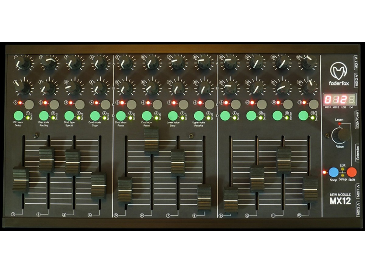 Faderfox MX12 и PC12 – универсальные MIDI-контроллеры