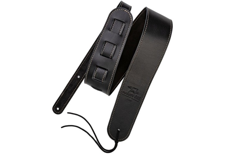 1221 1221-70-2-BLK Ремень для гитары, кожаный, черный