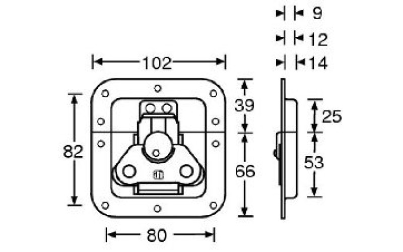 ADAM HALL 17295 - замок для кейса 