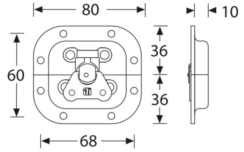 ADAM HALL 17373S - замок для кейса 