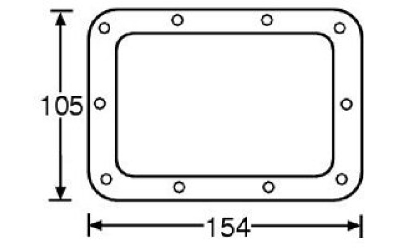 ADAM HALL 34092 - подкладка для 34082, металл, 154х105 мм