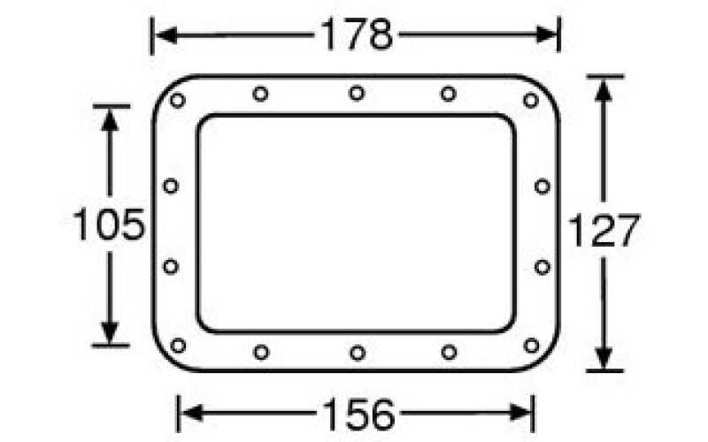 ADAM HALL 34095 - подкладка для 34085, металл, 178х127 мм
