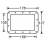 ADAM HALL 34095 - подкладка для 34085, металл, 178х127 мм