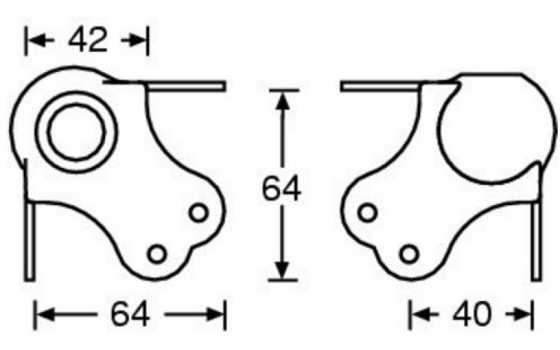 ADAM HALL 4102 - уголок металлический трехсторонний, 65х65 мм