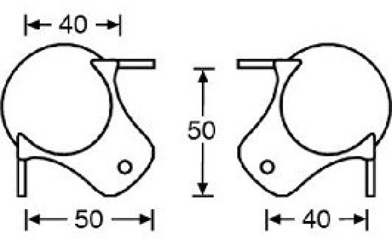 ADAM HALL 4120 - уголок металлический трехсторонний, 51х51 мм