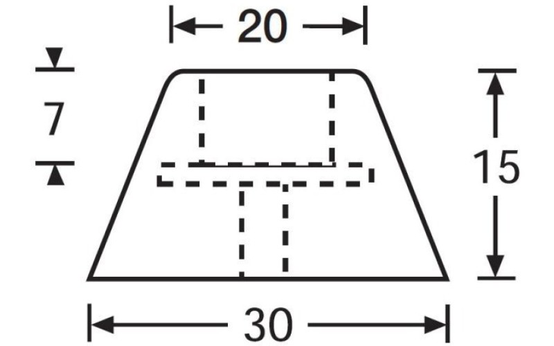 ADAM HALL 4901 - ножка резиновая, D 30х15 мм