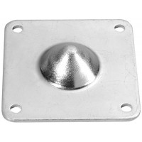 ADAM HALL 4937 - ножка стопорная металлическая (папа) 63х15 мм